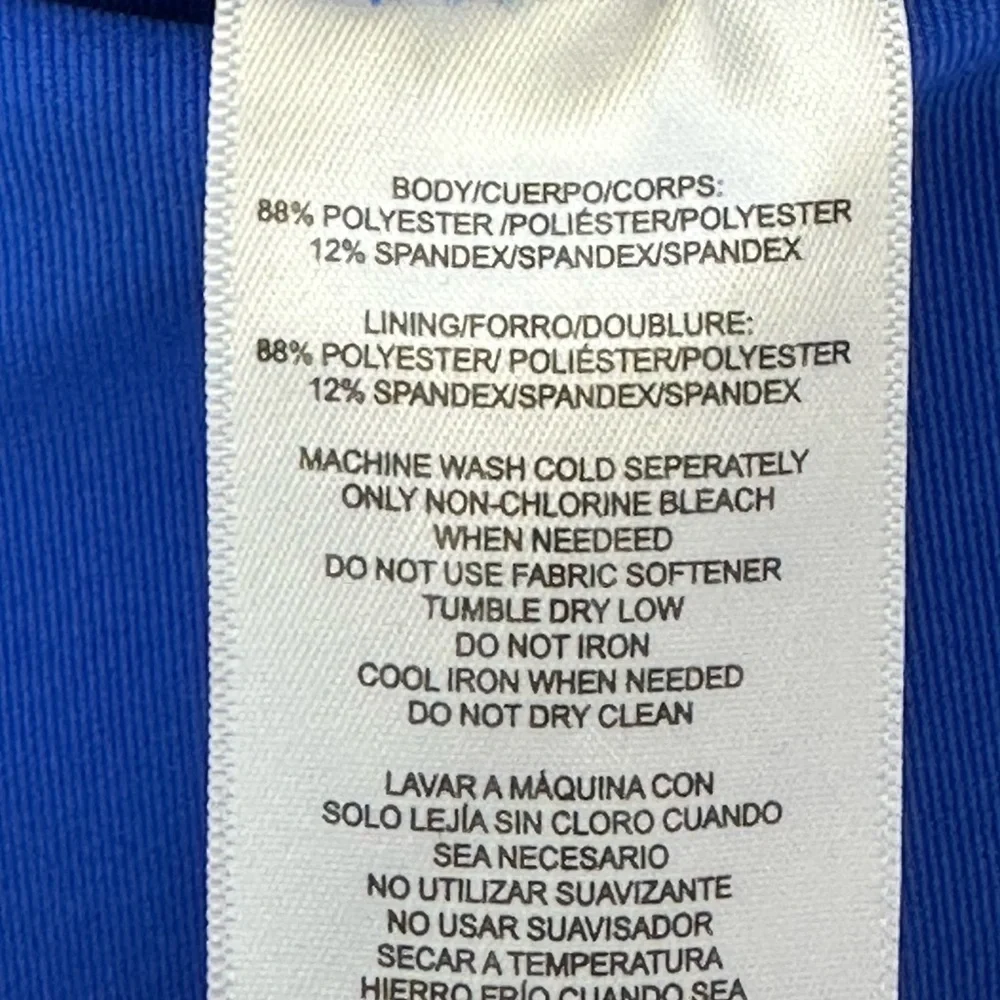 Calvin Klein Performance Stretch Blue‎ Ruffle Skort 1X Pickleball Tennis …